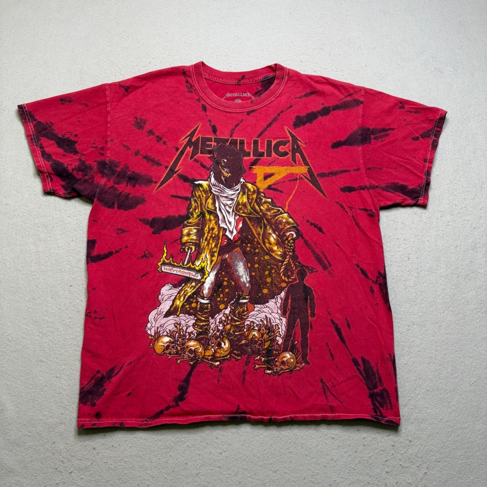Metallica T Shirt Mens Large Rd Tie Dye The Unforgiven Graphic Band Tee 50040472